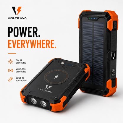Voltrava® Solar Power Bank