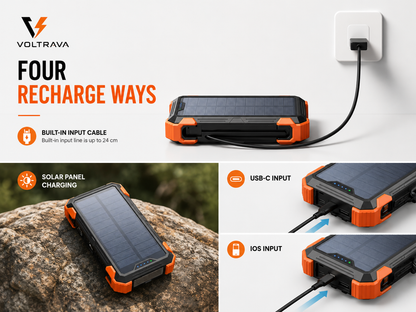Voltrava® Solar Power Bank